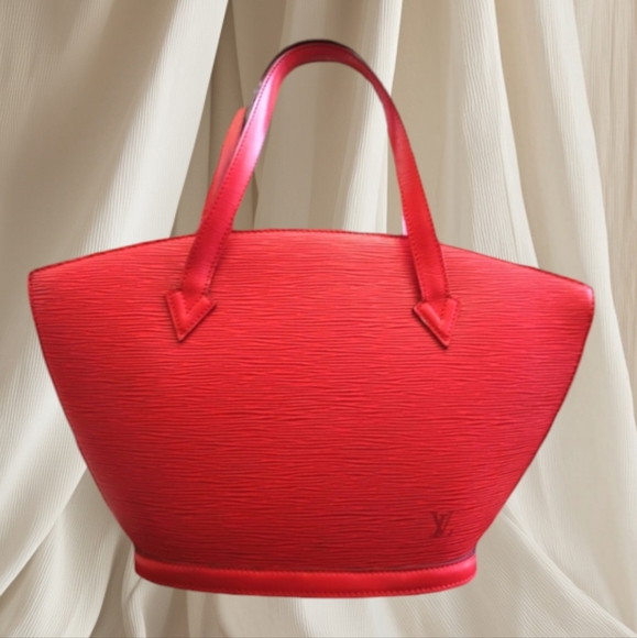 Louis Vuitton Saint Jacques Handbag Red Epi Leather Purse - Picture 1 of 14